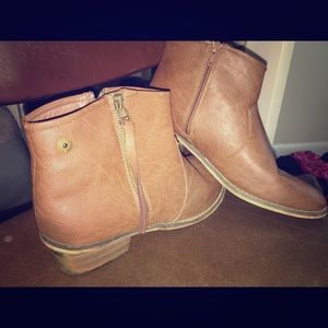 Brown booties